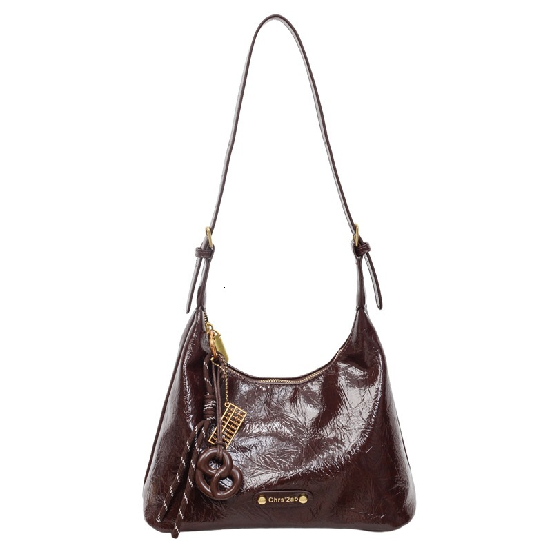 Cross border texture commuting shoulder bag, women's handbag, new multifunctional wallet, casual minimalist armpit bag, designer bag, crossbody b