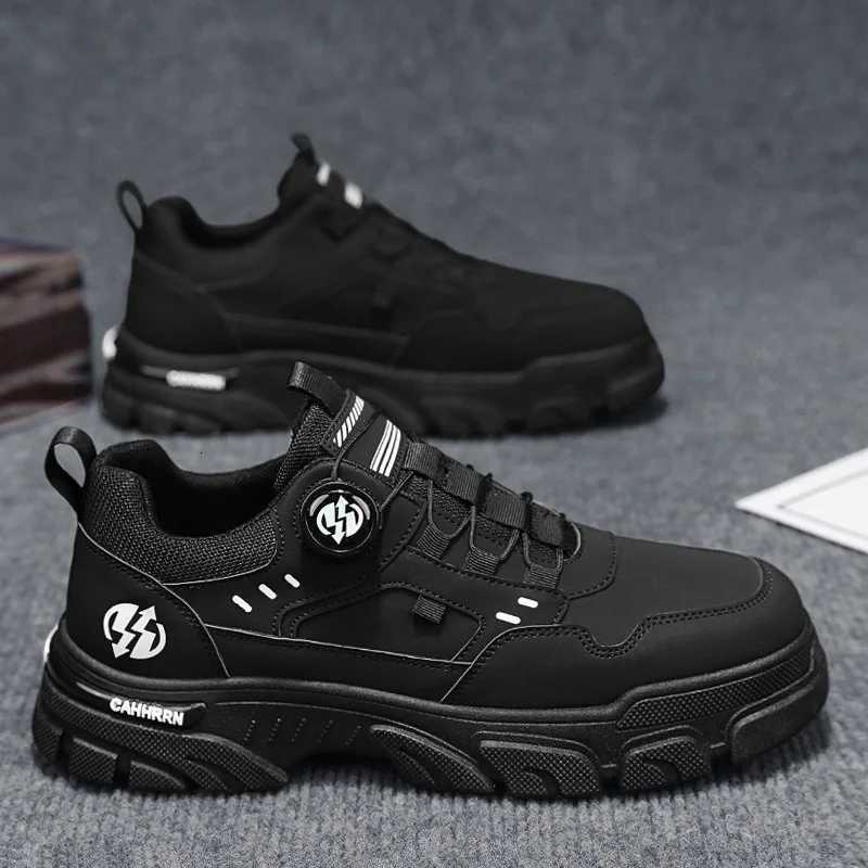 Men Sneakers Spring Autumn New High Top Men Casual Leathers Thick Soled Trendy Wear Resistant Short Boots Platform Sports Shoes Z250930