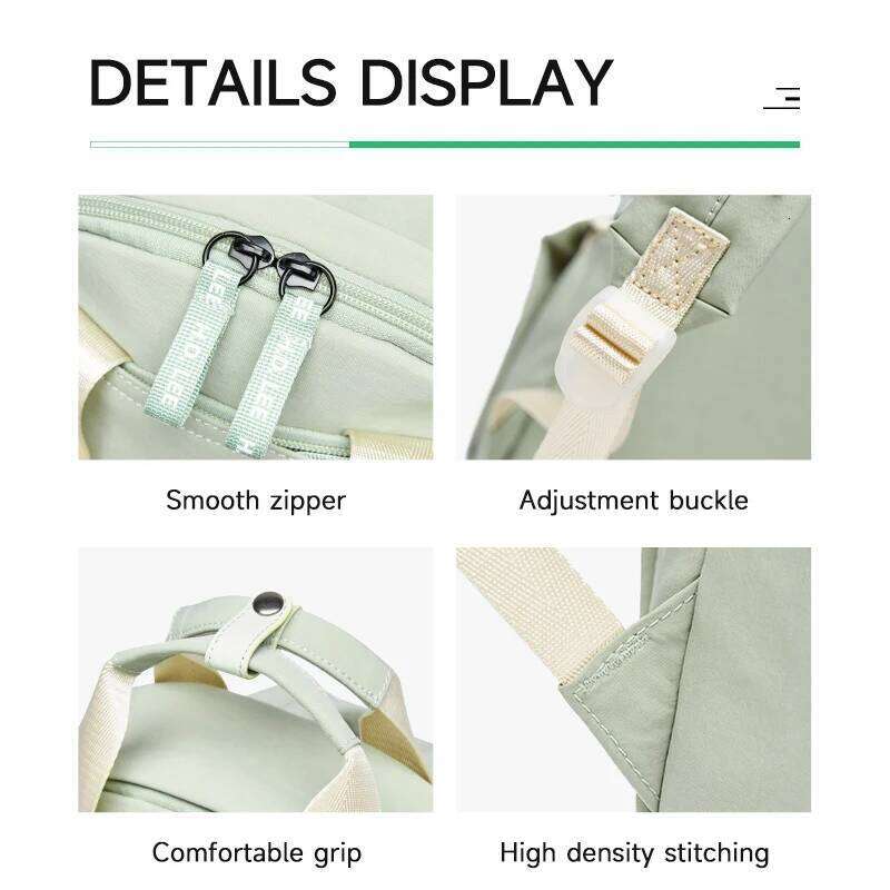 LEE Lightweight Casual Travel Daypack Women Simple Waterproof Commuting Laptop Backpack Lady Student College School Bag Bookbag