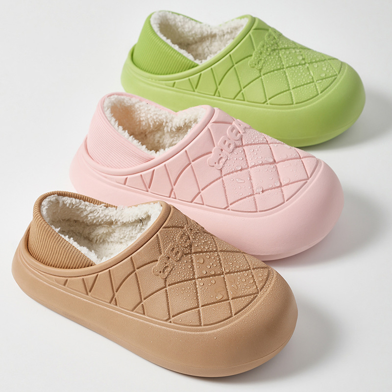 New Cotton Women, Fleece-Lined, Indoor, Soft and Warm, Cute Couple Style, Home Winter Slippers for Men ddmymarket