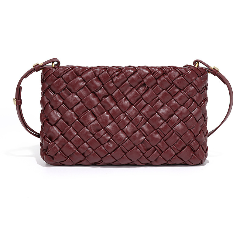 Classic New Woven for Women French Underarm Fashionable and Stylish Single Shoulder Crossbody Horizontal Small Square Phone Bag