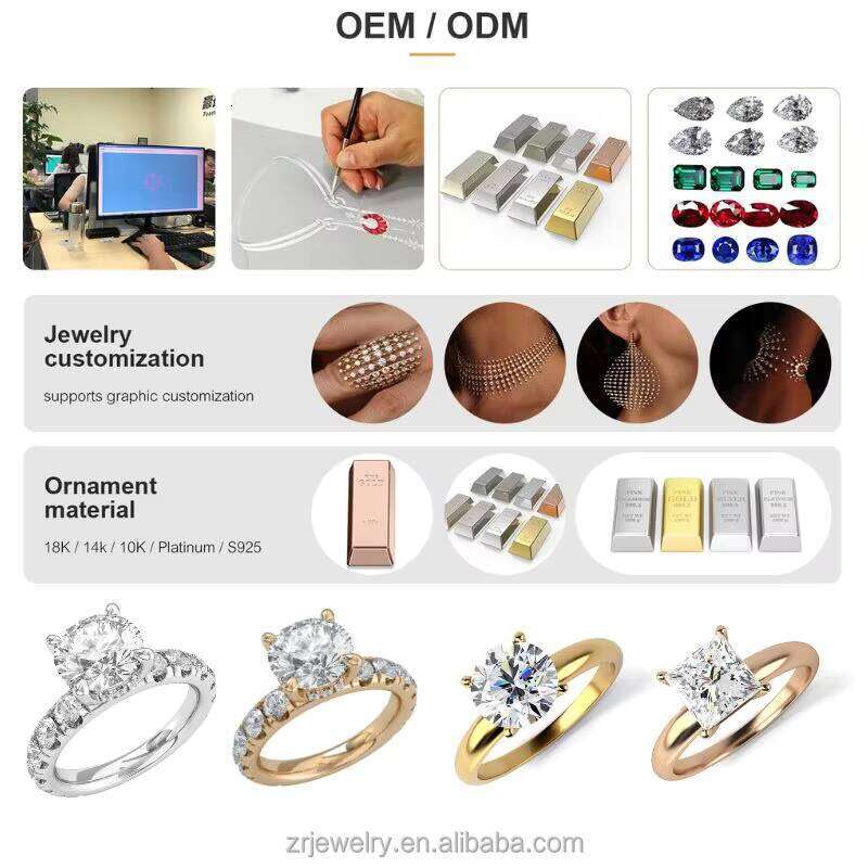 Telula 14k Gold D Color VVS Excellent 1CT 2CT Lab-Grown Engagement IGI Certified Women's Synthetic Ring