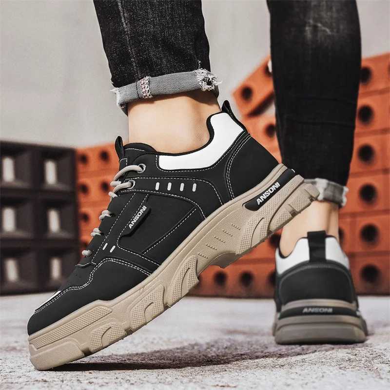 Mens casual sports shoes four seasons softsoled nonslip outdoor running shoes tooling labor protection shoes fashion sneakers Z250930