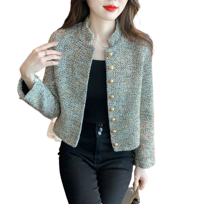 2025 Women's Short Top Coarse Wool Winter Hot Sale Unique design Super Beautiful Petite Aging Designer Jacket Autumn/Winter New Luxury Jacket