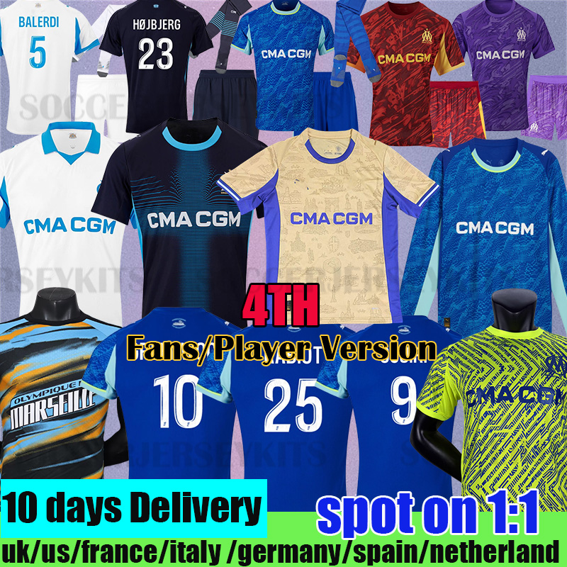 mar seille 25 26 maillot de foot OM GREENWOOD marseile jersey 125TH Anniversary kits football shirt hommes enfants RABIOT GOUIRI BALERDI maillot om 2026 m a r s e i l l e