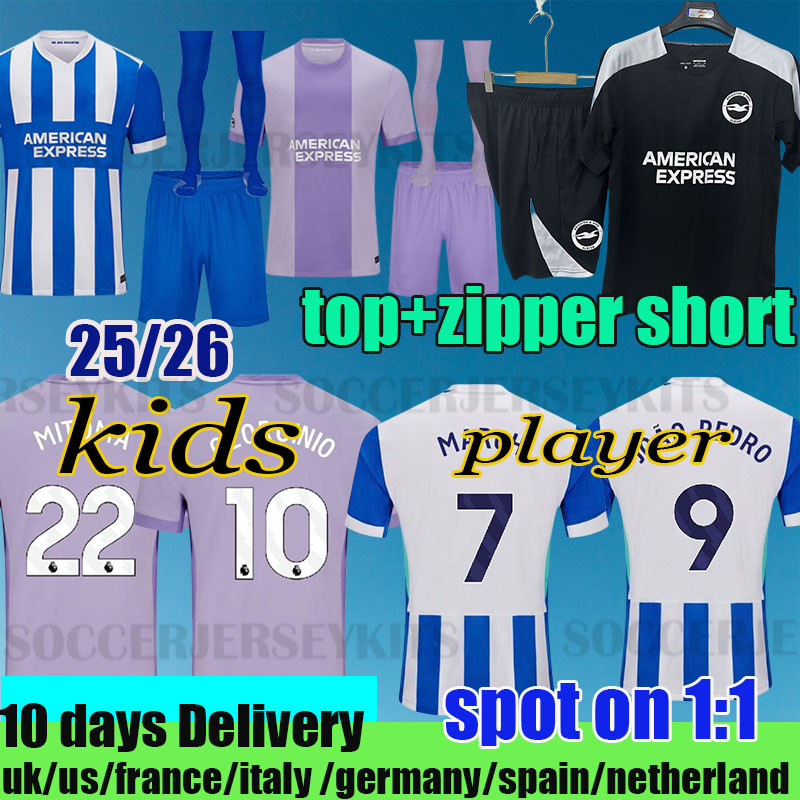Brighton jerseys 25 26 GROSS 2025 WELLBECK Seagull BHAFC football shirt MARCH ENCISO PROPPER Men Kids Kit BRIGHTON fc Limited Edition and hove Alb ion player