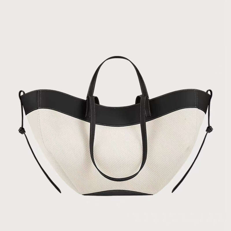 New Designer Bag Tote Bag Half Moon Bag Smooth Shoulder Bag Black Tote Underarm Bag Fashion Women Cross Body Bag Large Capacity Handbag Textured Hobo Bag