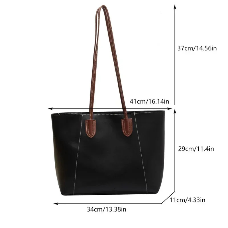 Selling Light Sewing Thread Pu Zipper Womens Handbag Fashionable Womens Commuting Shoulder Bag Tote Bag 250929