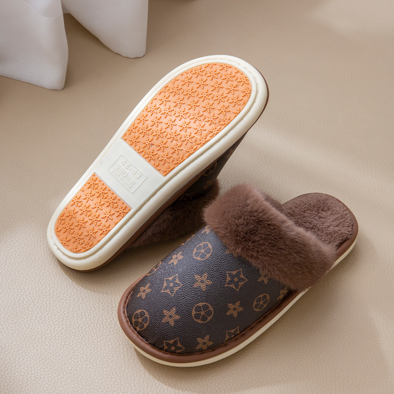 Designer shoes hot free shipping Autumn Winter New Collection Velvet Warmth Outdoor Home Waterproof Cotton slipper for Men and Women white pink blue c