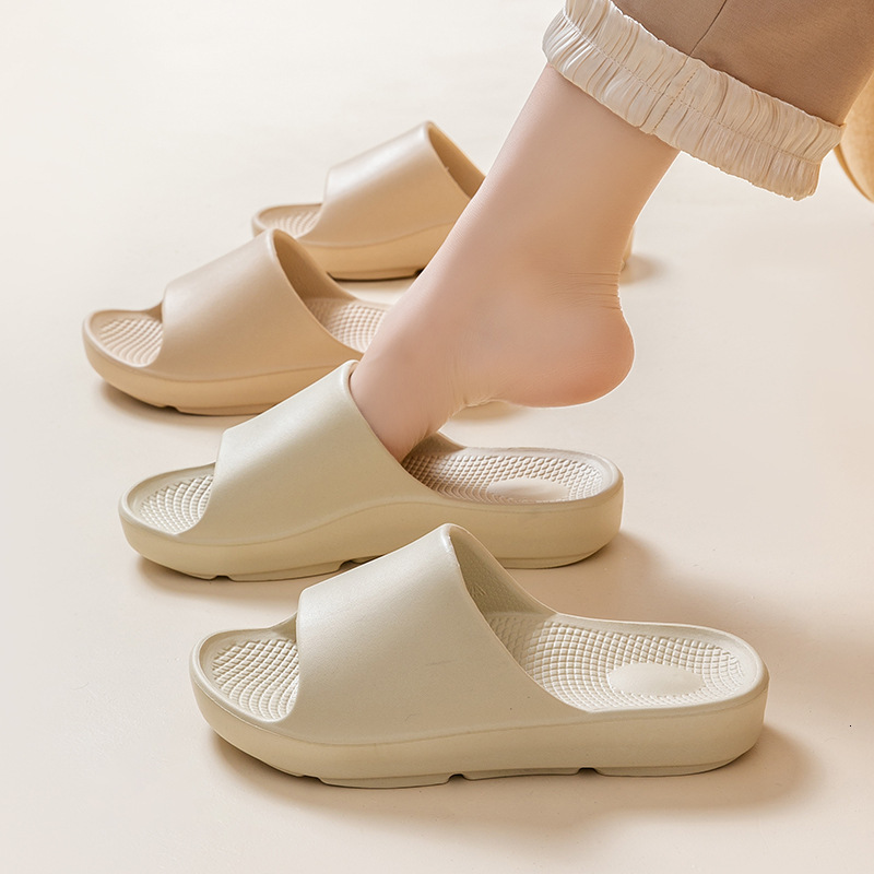 New EVA Cushioning Women, Summer Indoor Simple Soft Sole Non-Slip Bath Slippers for Men ddmymarket