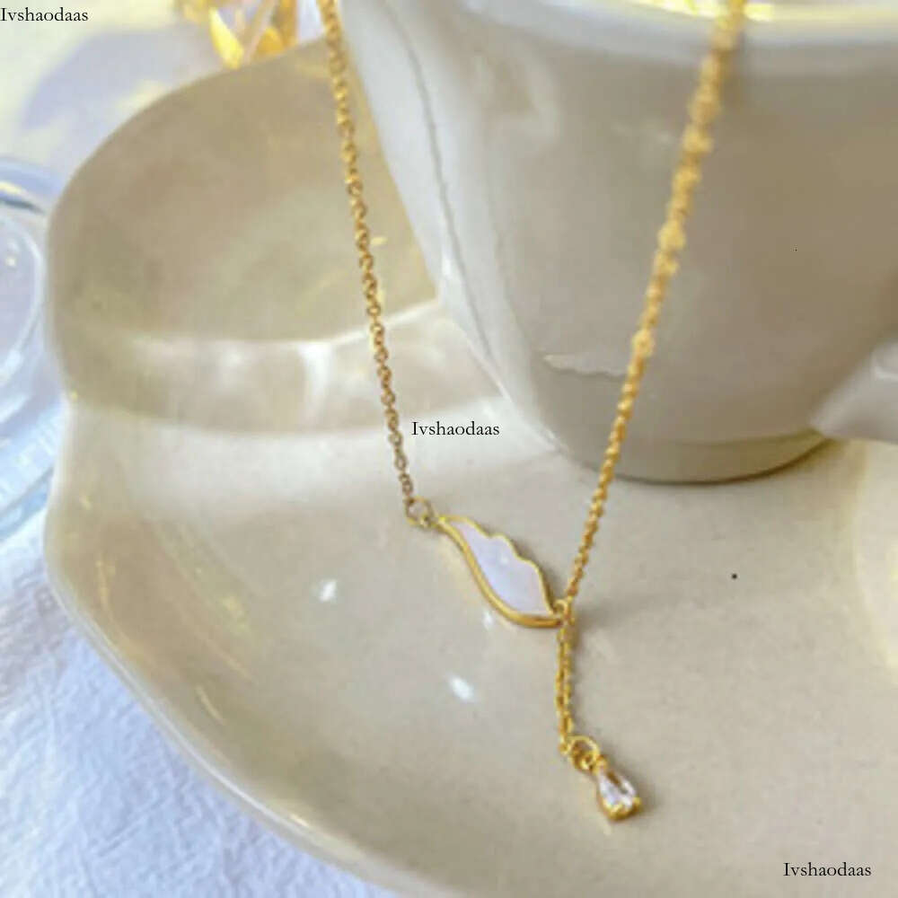 stainless steel clover necklace gold dia butterfly fashion star moon pendant women's clavicle chain jewelry