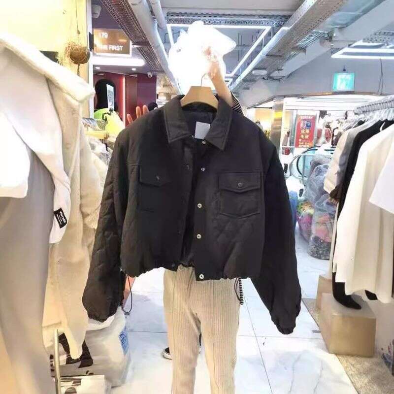 Drawstring Waist Cinched Lapel Short Long Sleeved For Women In Dongdaemun, South Korea, Autumn And Winter Lazy