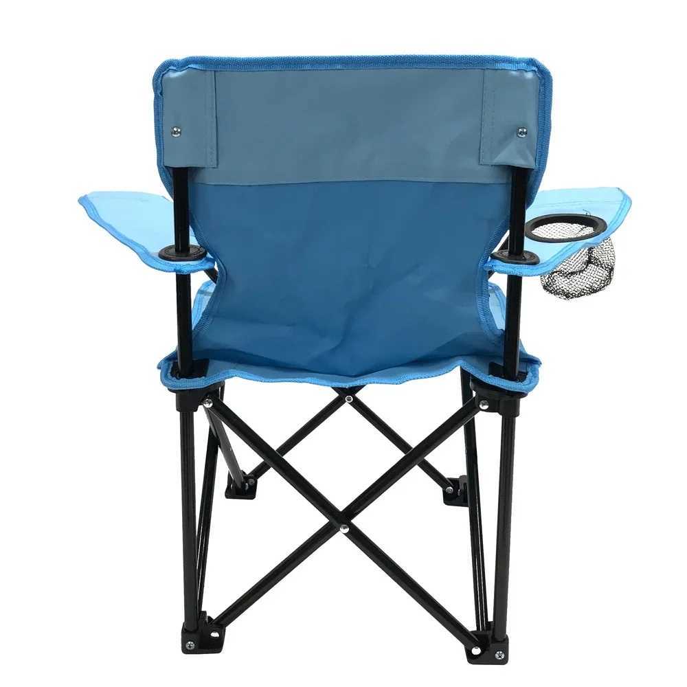 Kids Folding Camp Chair Portable Heavy Duty Nylon with Carry Bag Lightweight Collapsible Waterproof Tear Resistant Ages 2 to 5 J250930