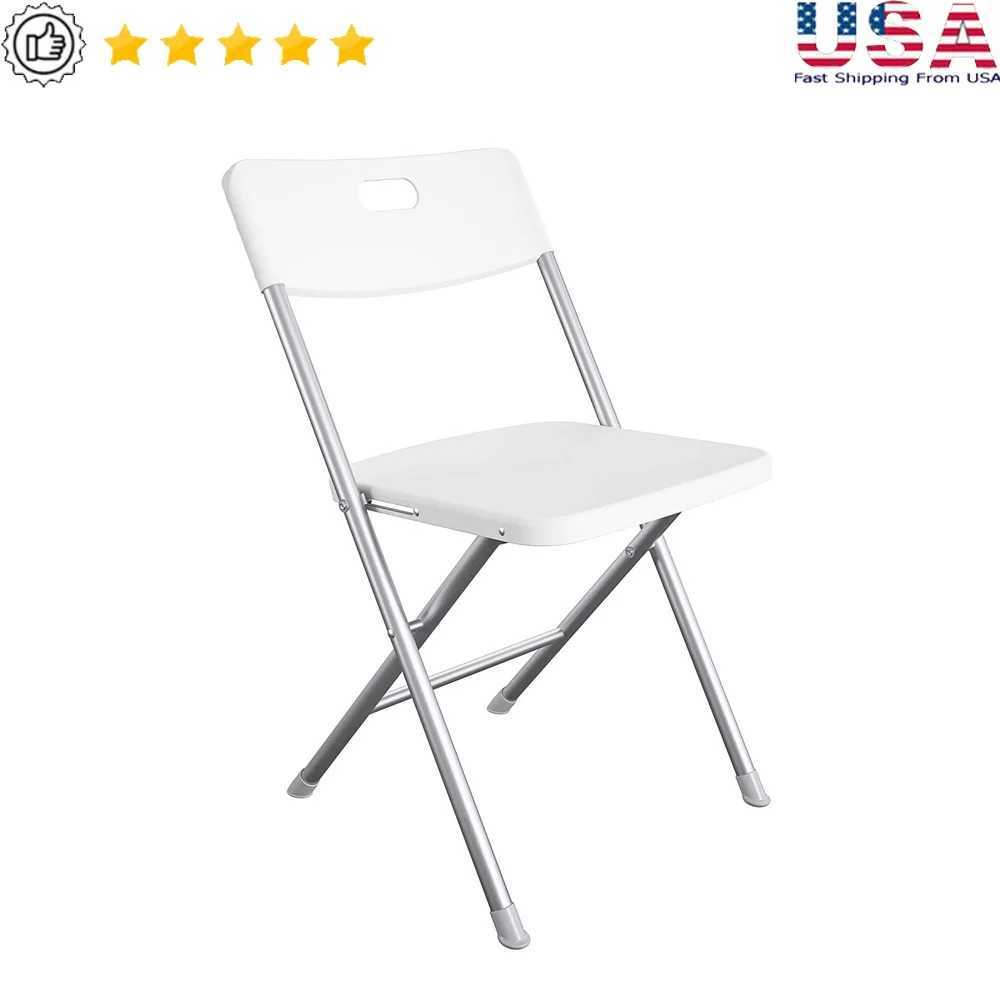 Durable Folding Chair with Resin Seat and Back Lightweight Steel Frame Indoor Outdoor Use Perfect Events and Everyday Seating J250930