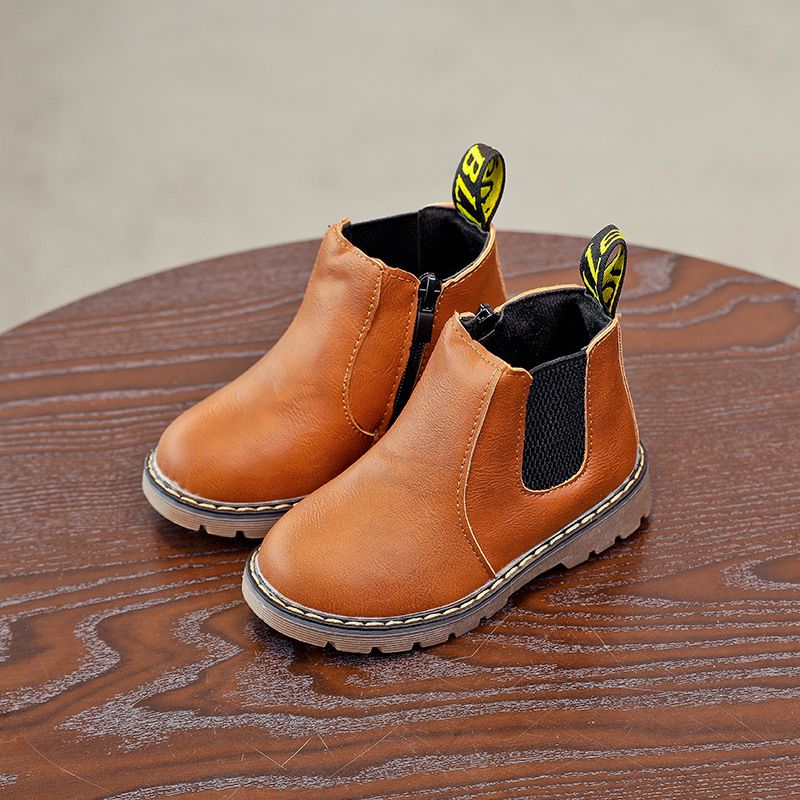 Children Shoes Fashion Kids Boots Autumn Winter Soft Leather Toddler Riding Boots Kidszworld Boys Ankle Boots Girls Casual Shoes Size 21 - 36 K0514
