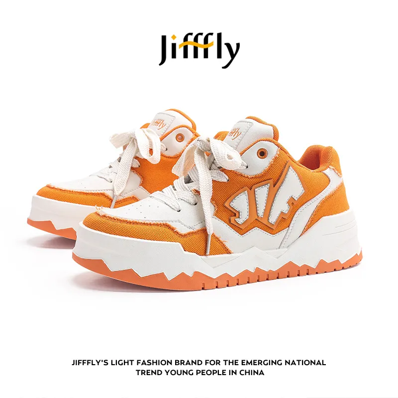 Free shipping for designer Jifffly free shipping for men's autumn versatile trendy height-increasing retro sporty running shoes