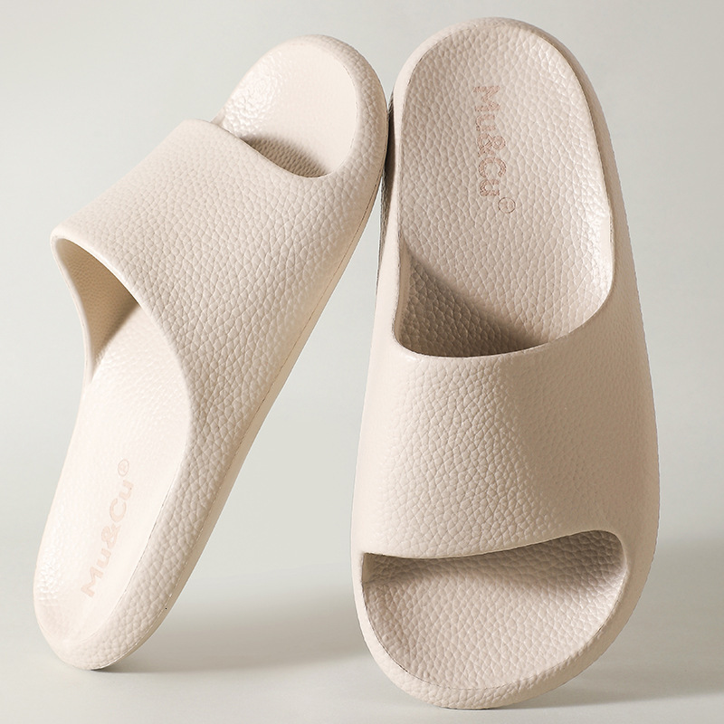 EVA Women's Slippers Men's Summer Bathroom Indoor Home Use Bath Non-Slip Leather Texture Odor-Free Couple Soft Sandals ddmymarket