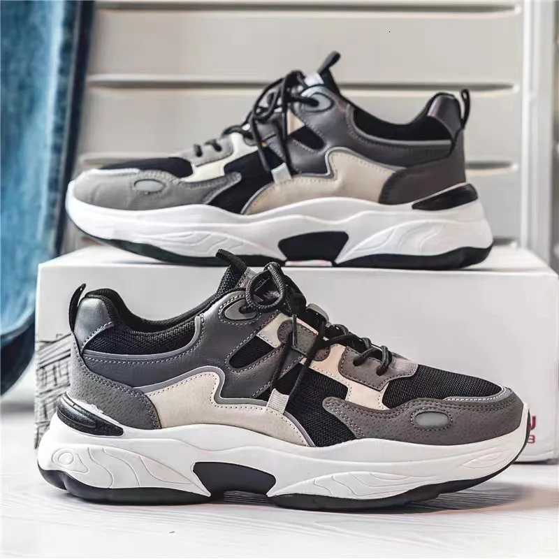 Spring fashionable versatile thick soled anti slip sneakers mens new breathable mens shoes casual comfortable mens shoes copy Z250930