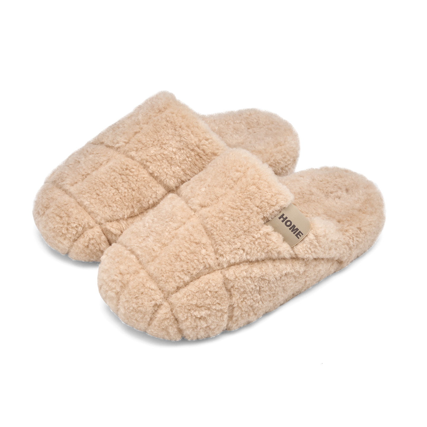 High-Quality Women Winter 2025 New Indoor Warm Plush Comfortable Thick-Soled Cotton Slippers for Home Use ddmymarket