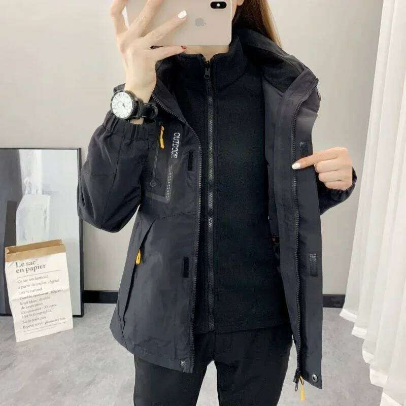 Women Waterproof Mountain Jacket And Ski Pants Winter Thicken Warm Windproof Outdoor Sports Snowboard Snow Coat Trousers