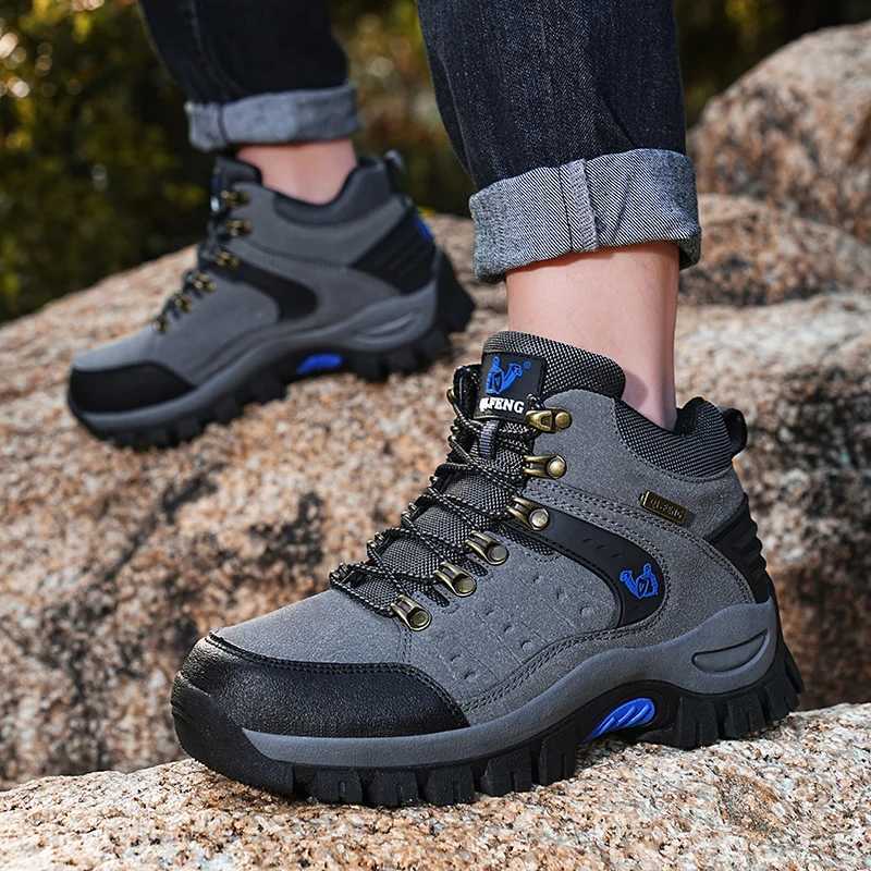 Trendy Classic Men Ankle Boots Wear Resisting Hiking Shoes Cow Suede Men Boot Comfortable Walking Sneaker For Man Tactical Shoes Z250930