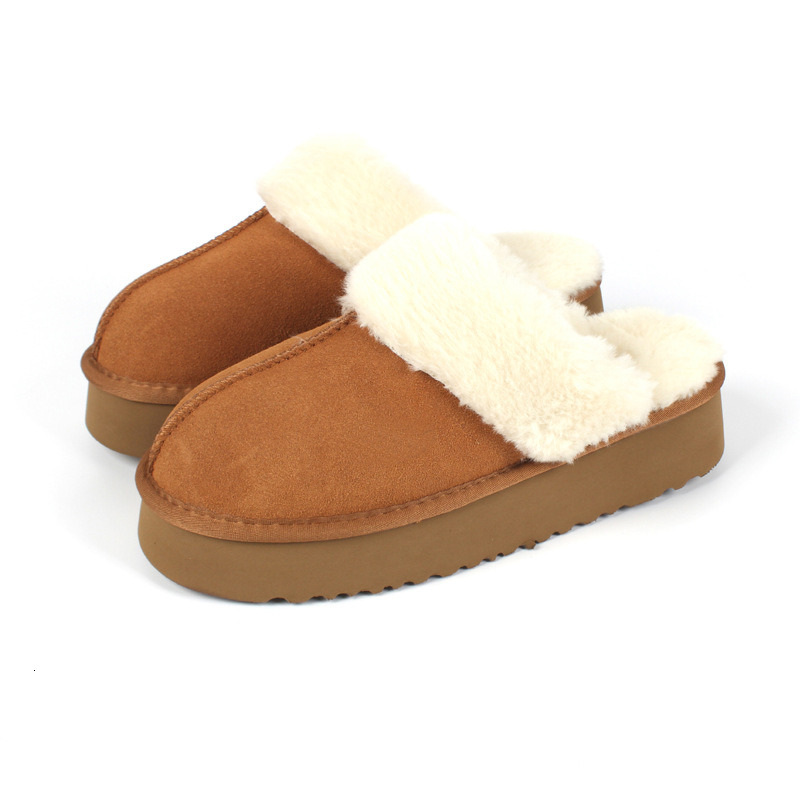 Bebealy Warm Womens Slipper Winter Memory Foam Fluffy Quality Slip-on House Suede Fur Lined Anti-Skid Slippers ddmythur