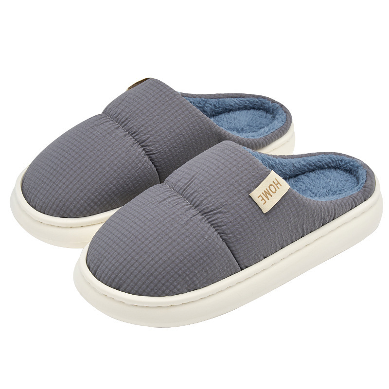 Men's Winter 2025 New Couple Indoor Home Warm Plush Soft Thick Sole Women's Cotton Slippers ddmymarket