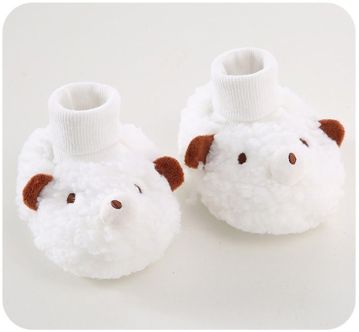 Newborn Winter Shoes Cute Cartoon Baby Sock Shoes Soft Cotton Anti Slip Kidszworld Infant Toddler Little Kids Crib Socks Shoes 0- 18 Months K0474