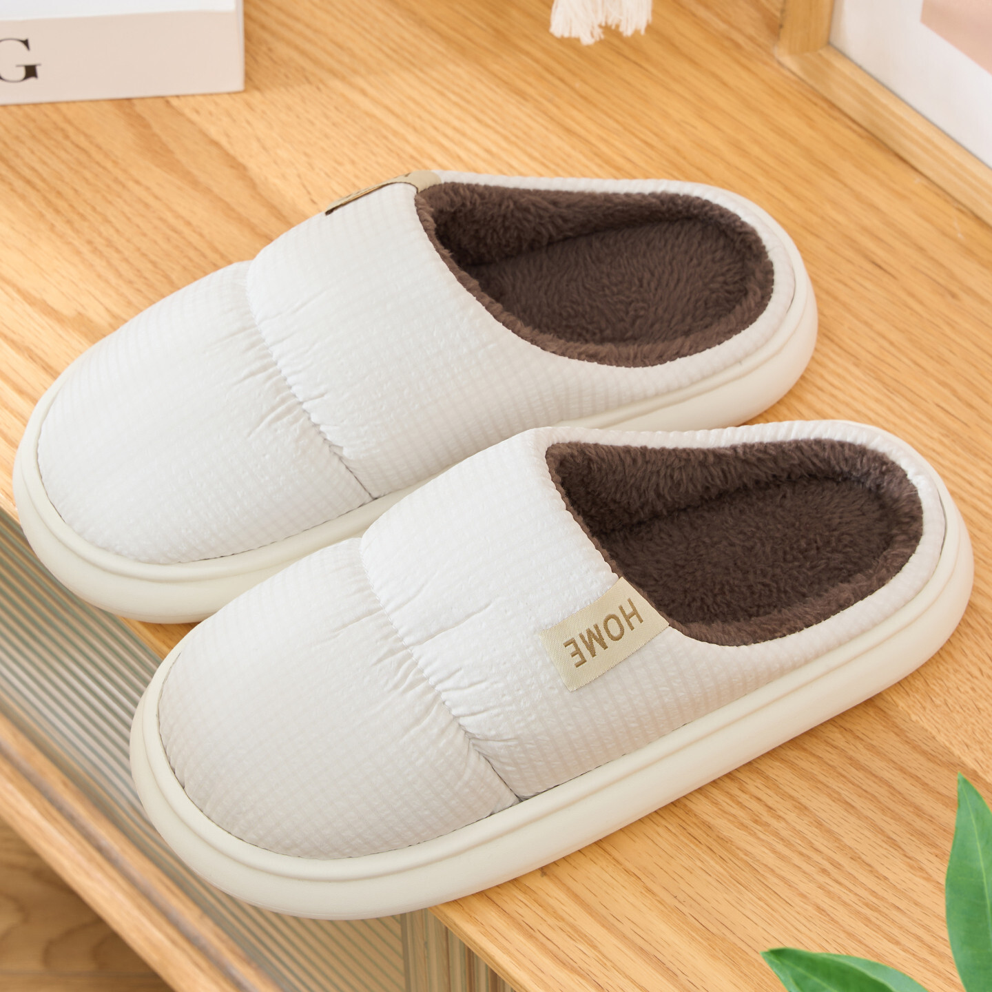 Men's Winter 2025 New Couple Indoor Home Warm Plush Soft Thick Sole Women's Cotton Slippers ddmymarket