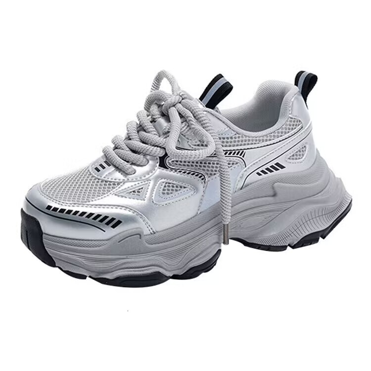 New popular women's autumn and winter styles with thick sole and increased mesh, breathable and lightweight sports and leisure shoes, designer sh