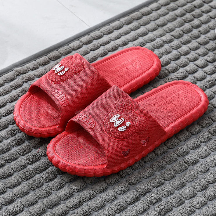 Home Indoor Women Summer Soft Sole Bathroom Anti-Odor Non-Slip One-Word Slippers for Men ddmymarket