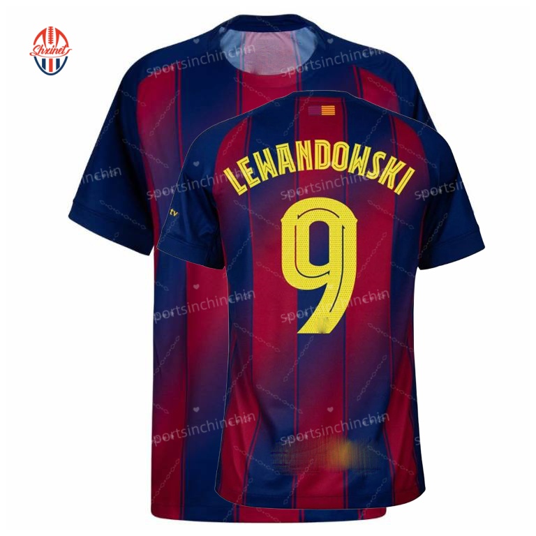 Customizable home and away jerseys for the 2526 season, Rafinha, Marlewan, Messi, Rashford, Gavi, Pedri, adult casual short-sleeved, children's t