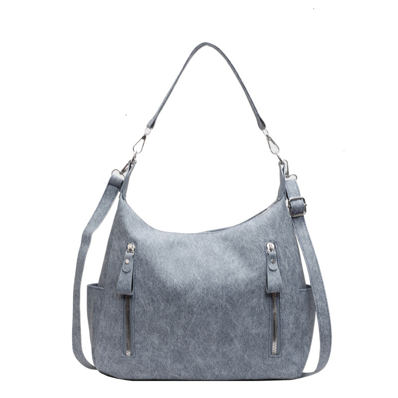 New frosted women's crossbody bag luxury bag autumn and winter handbag niche large capacity commuting bag designer bag shoulder bag