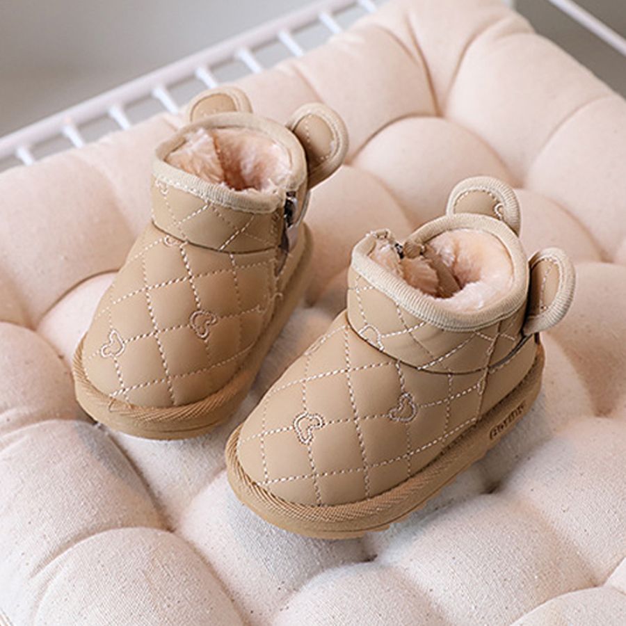 Baby Girls Boys Cute Rabbit Cartoon Snow Boots Children Thick Plush Winter Cotton Shoes Kidszworld Kids Outdoor Boots Waterproof Infant Casual Shoes S