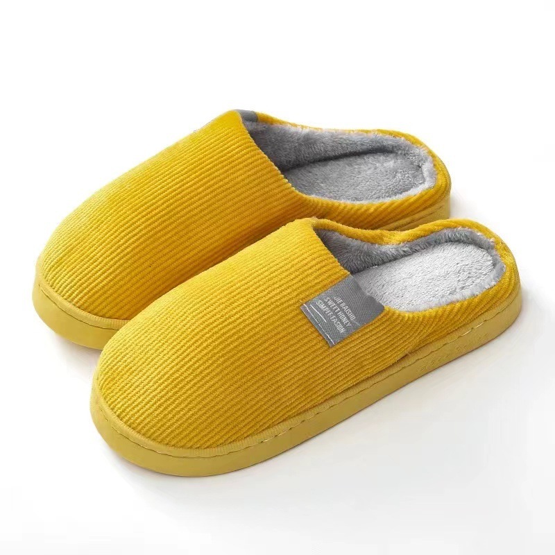 Autumn Indoor Home Couple Warm Shoes Maternity Non-Slip Fleece-Lined Men's Cotton Slippers Women's ddmymarket