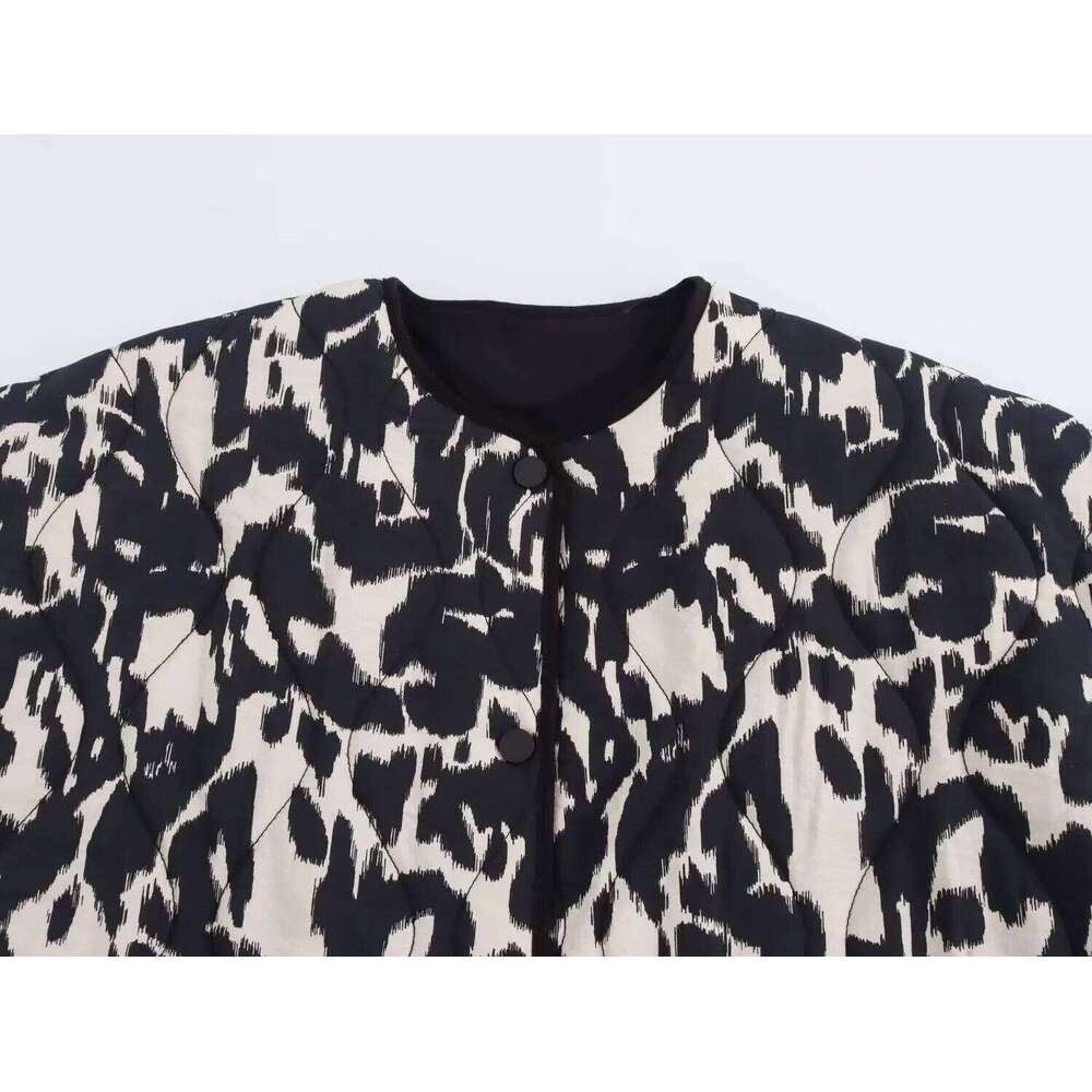 2024 Autumn New Product European And American Style Women's Snake Skin Fashion Printed Button Long Sleeve Jacket