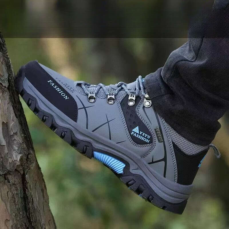Men's 2025 Spring New Labor Protection Sports Hiking Waterproof Non-slip Wear-resistant Outdoor Low-top Casual Shoes for Men f2 47