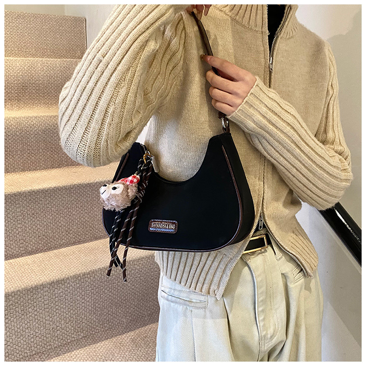 2025 new high-end retro matte women's small bag multifunctional shoulder bag luxury bag dumpling bag designer bag handbag shoulder bag