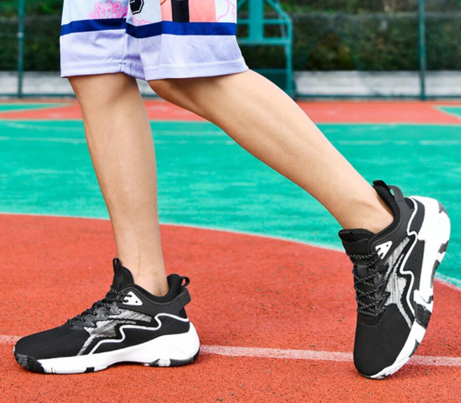 Big size US14 15 Basketball shoes, new men's shoes breathable student sports shoes anti slip mesh ultra light casual fly woven running shoes Z 10