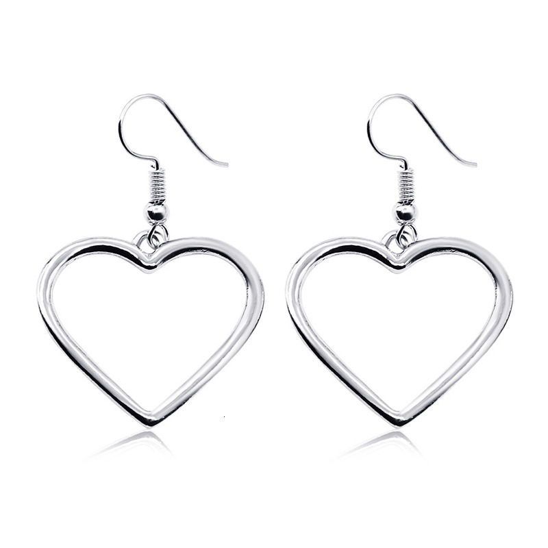 Fresh Ear Jewelry Haruku Hollow Heart Soft Girl Women's Stud Earrings
