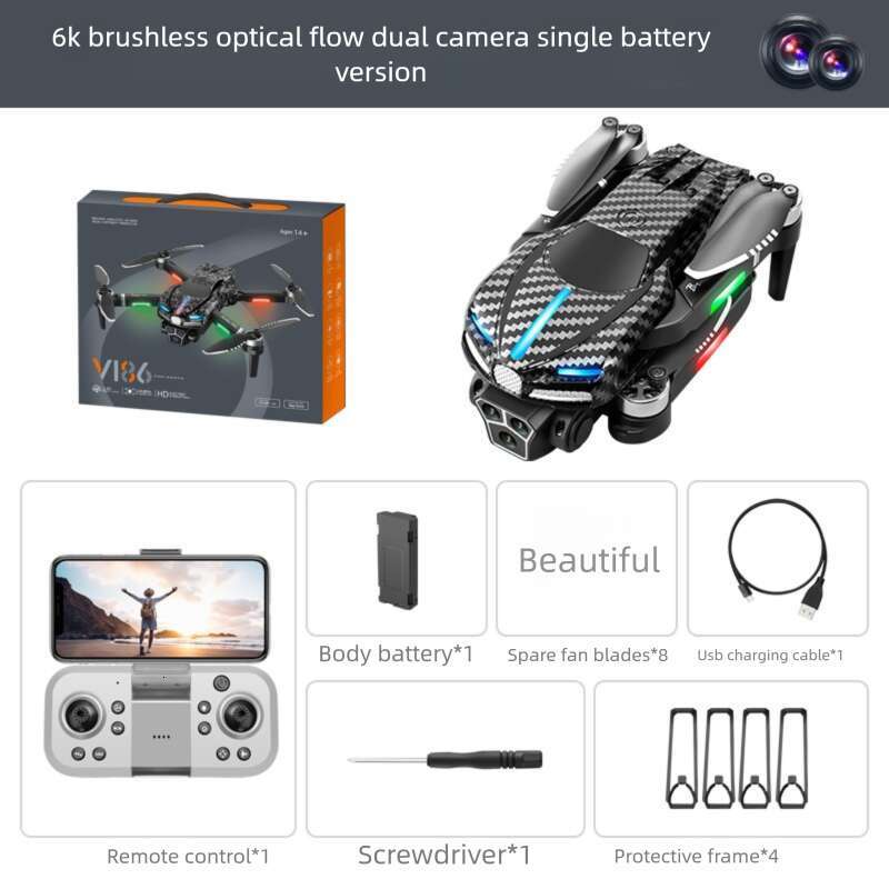 New V Drone Three Camera Aerial Photography Long Endurance Remote Control Aircraft Toy DRONE