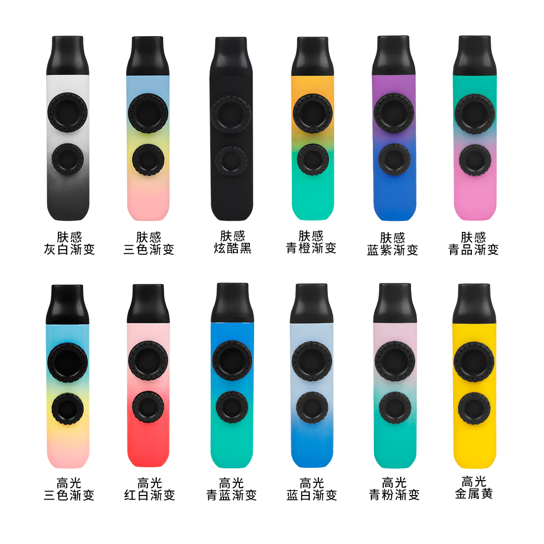 Premium Colored Kazoo with Dual-Membrane Design - Tunable High/Low Notes, ABS Material (Includes Mouthpiece, Membranes & Neck Strap) for Music Lovers 