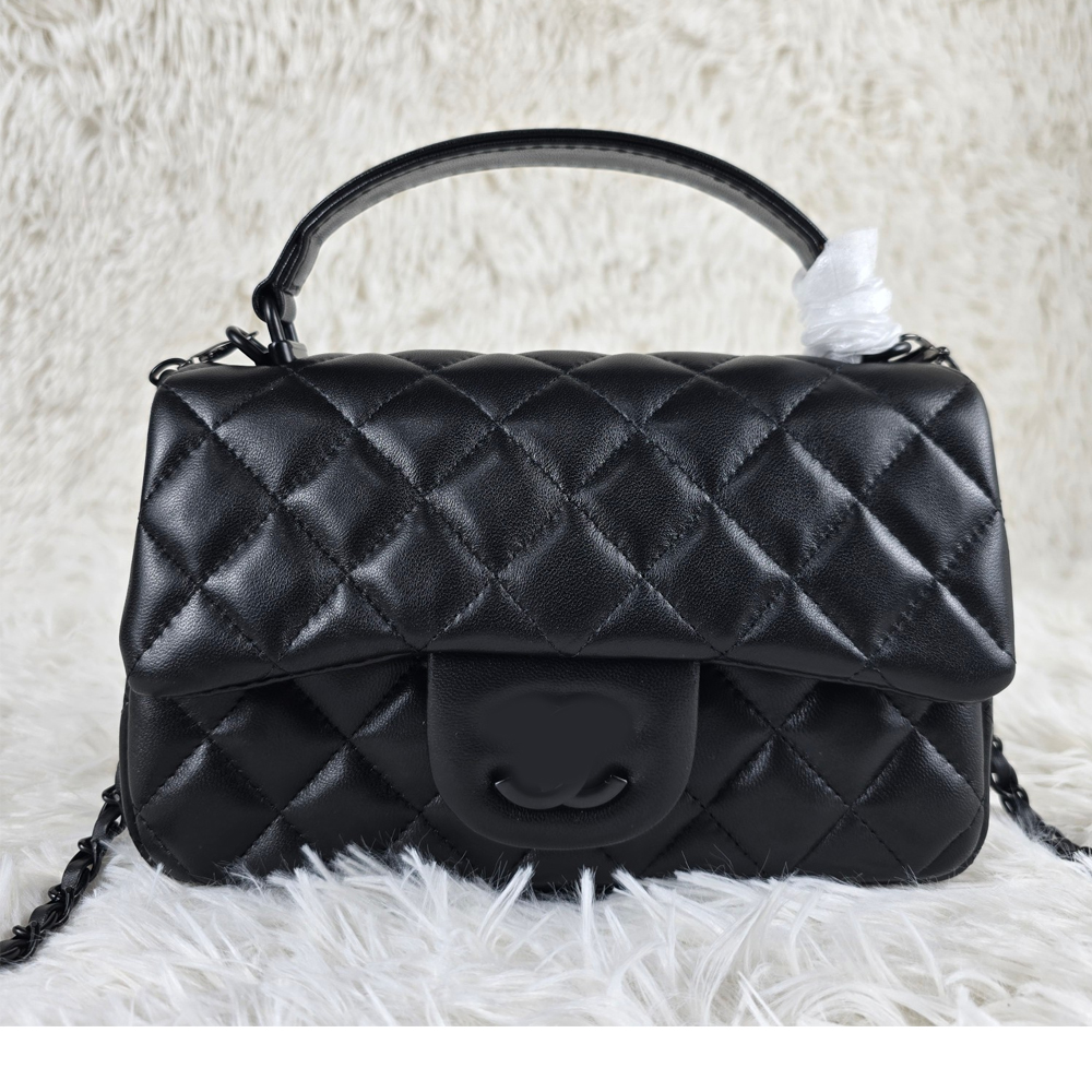 Designer fashion classic women's shoulder bag handbag high quality light black genuine leather chain crossbody bag small and exquisite crossbody bag Z0001