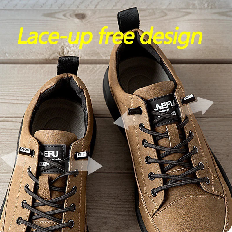 Waterproof Work Boots Safety Steel Toe Shoes Men Quality Leather Shoes PunctureProofIndestructible Shoes Safety Protective 250930