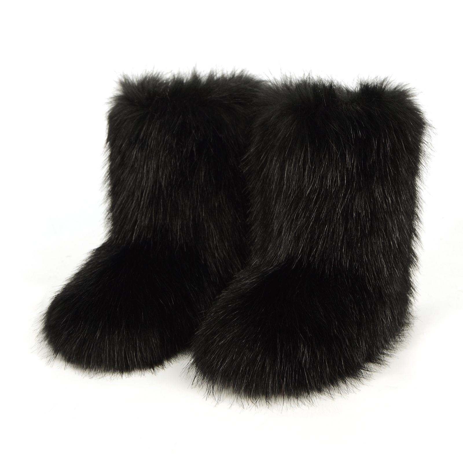 Free Shipping Winter women's long woolen snow boots with fleece, warm and anti-slip thick-soled outdoor cold-resistant fashionable and versatile 