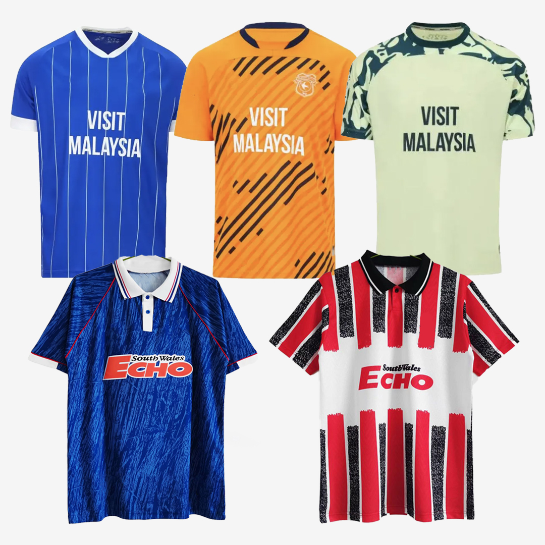 New + Retro 25 26 27 Cardiff RALLS Soccer Jerseys PHILOGENEP RINOMHOTA COLWILL Home away 2025 2026 2027 Football Shirts 1990 1993 1994 Uniforms camisetas de futbol DG