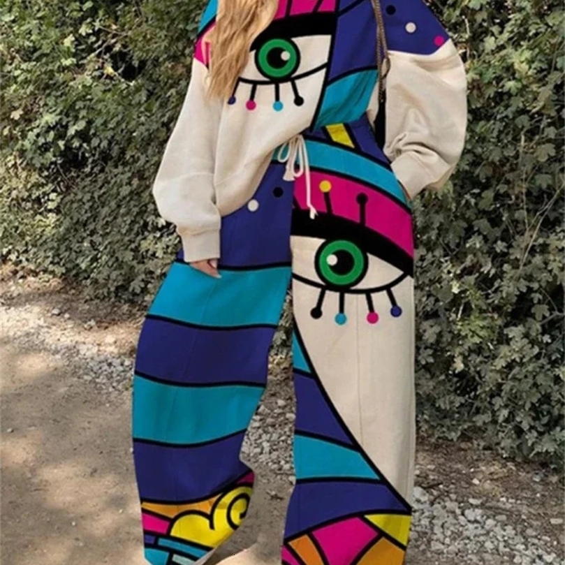 Oversized Tracksuit Women Two Piece Pants Sets Casual Sweatshirt Trousers Suit Streetwear 2 Matching Set Outfit 250120