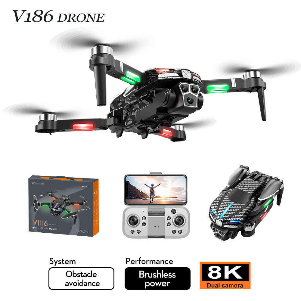 New V Drone Three Camera Aerial Photography Long Endurance Remote Control Aircraft Toy DRONE