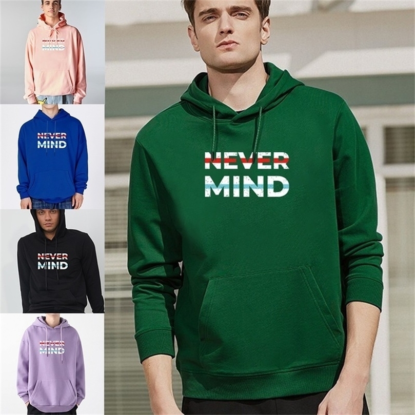 Fashion Men's Hoodies Spring Autumn Casual Hoodies Sweatshirts Men's Top Phrase Print Hooded Long Sleeve Sweatshirt Pullover 220816wtt
