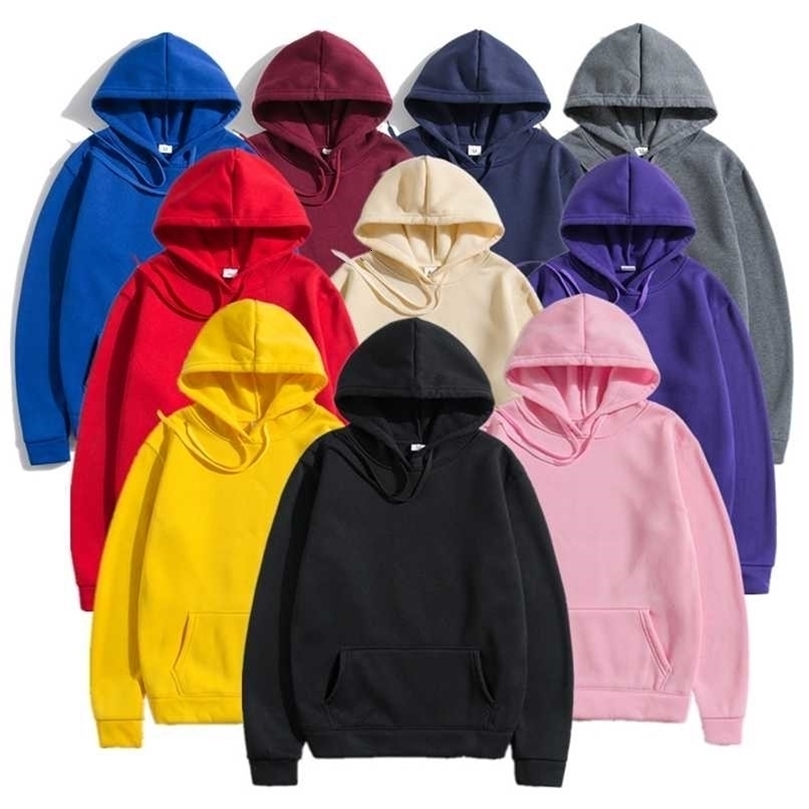 Cotton Hoodies Women Clothing Solid Matching Hoodies For Couple Loose Pullovers Hoodies mens Unisex korean fashion sweetshirts 211104wtt